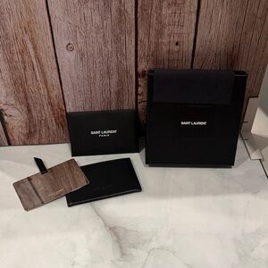 Saint Laurent Black Card Holder Set